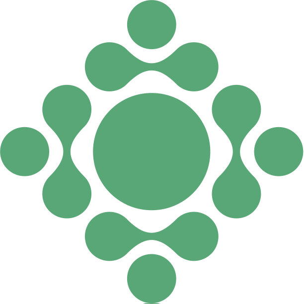 分子量子点Logo设计模板图片下载