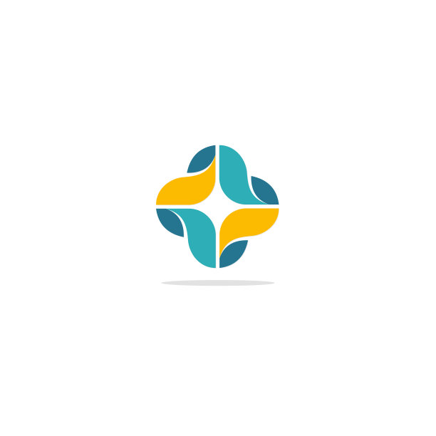 抽象装饰几何彩色Logo图片下载