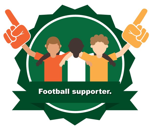 平现代运动矢量为运动迷加油助威。运动队胜利理念图片下载