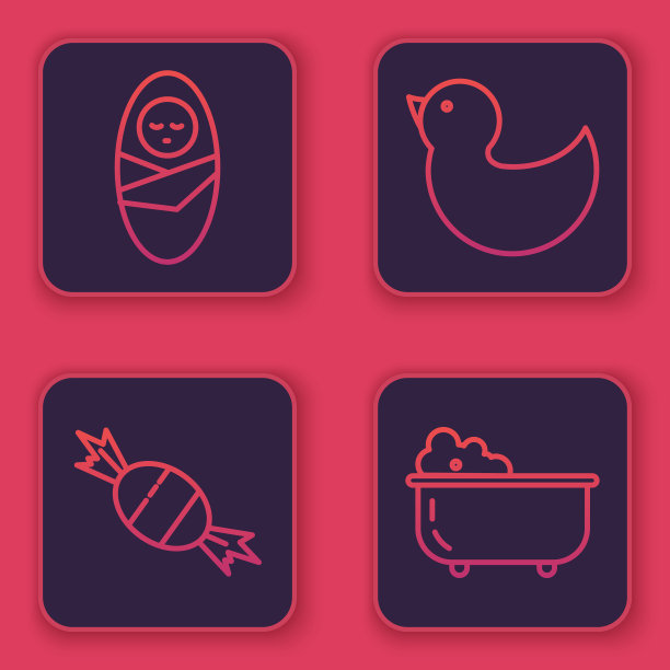 定线新生儿婴儿襁褓糖果图片下载