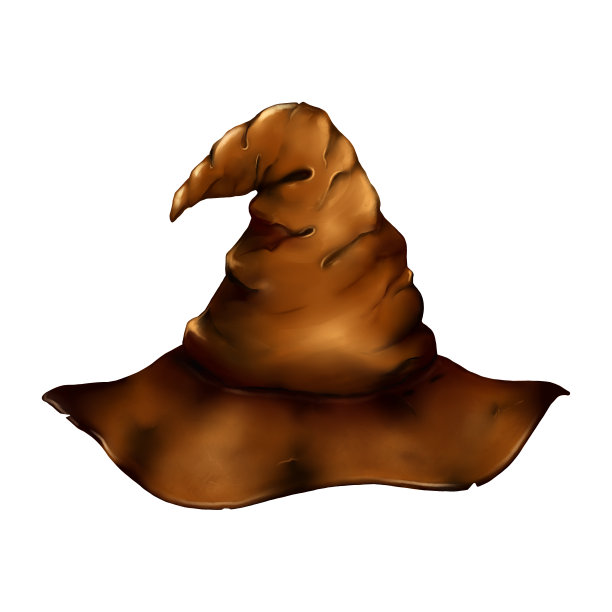 万圣节魔法师的魔法皮帽卡通数字艺术孤立图片下载