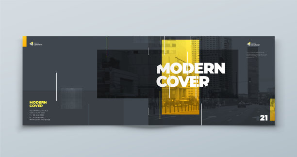 横向宣传册模板布局设计图片下载