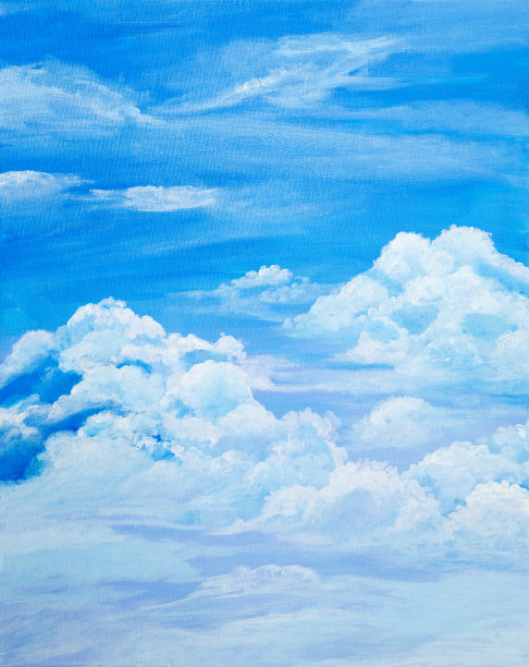 多云的天空素材图片