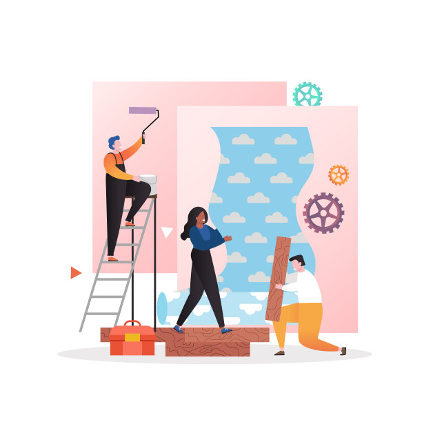 家居维修服务理念为网页横幅图片下载