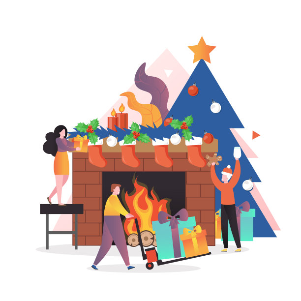 网络新年派对庆祝概念图片下载