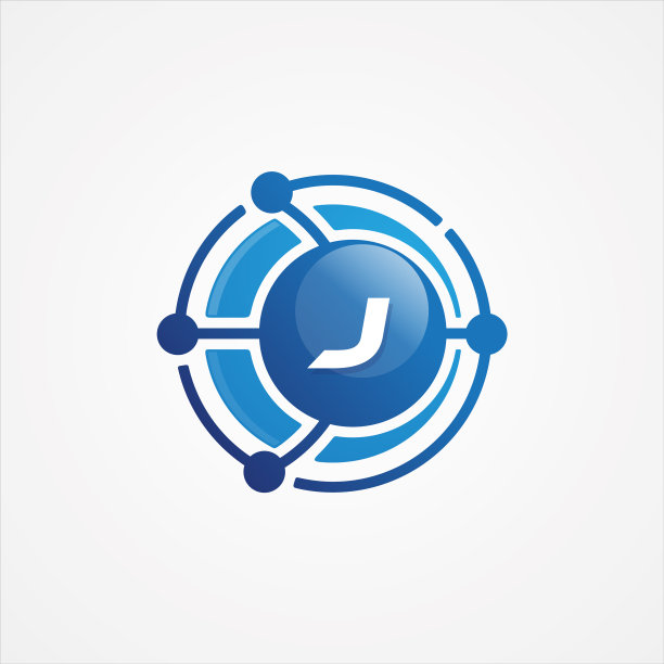 技术设计轨道与字母j符号图片下载