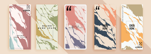 时尚可编辑的社会网络故事模板，矢量插图。社交媒体设计背景。图片下载