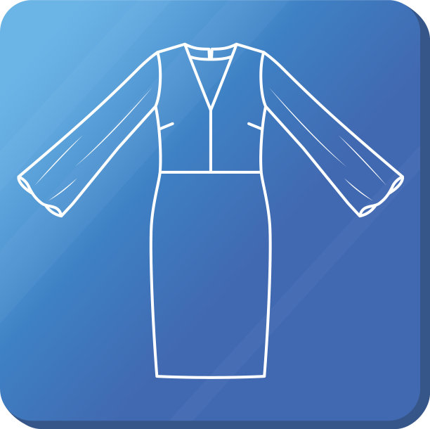 服装图标简单的轮廓服装图标图片下载