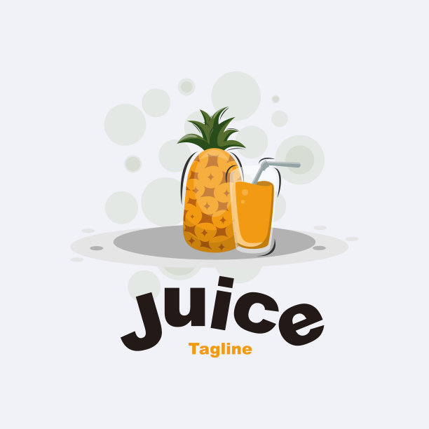 菠萝汁标志设计溢价图片下载