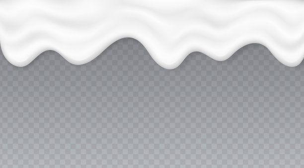 滴奶油状的液体酸奶或融化的冰淇淋图片下载