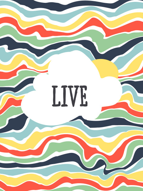 动态流体多色液体条纹横幅图片下载