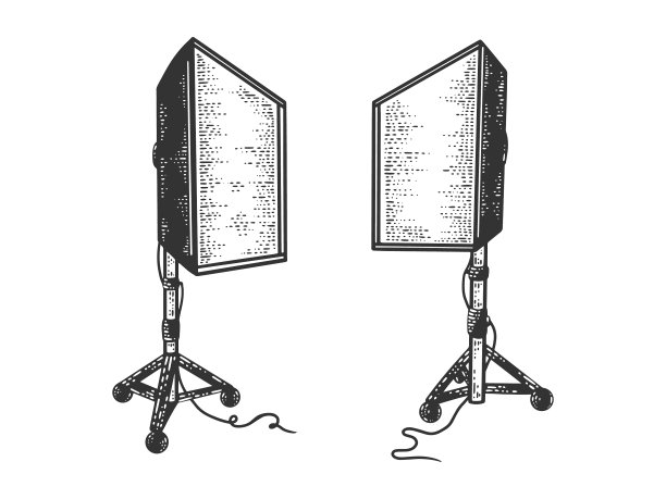 软箱摄影照明装置示意图图片下载