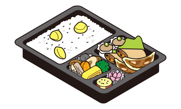 午餐是中餐和栗子饭图片下载