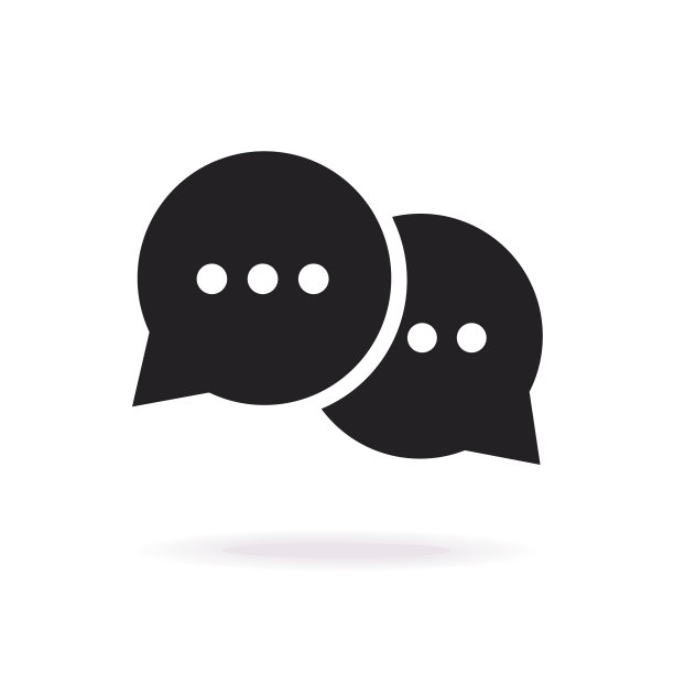 语音气泡图标孤立的背景图片下载