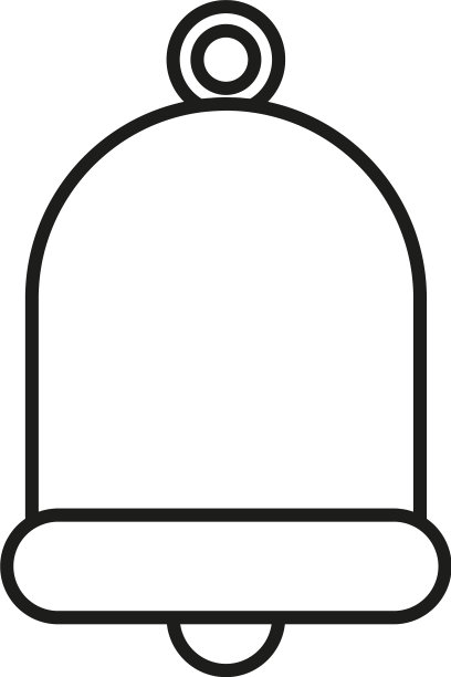 铃铛轮廓图标图片下载