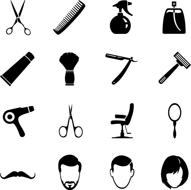 设置理发店图标图片下载