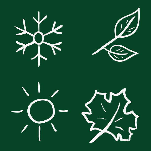 设置粉笔涂鸦季节图标图片下载