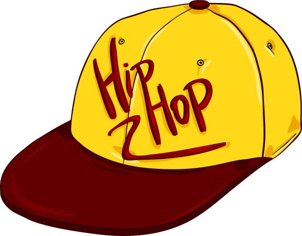 卡通复古棒球帽与平顶嘻哈图片下载