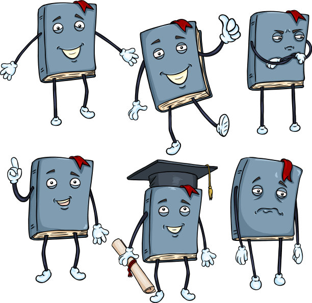 设定卡通人物-生动的书图片下载