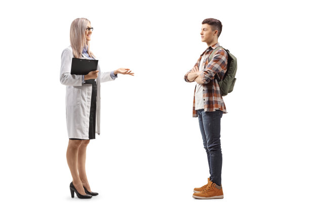 女医生和男学生聊天图片下载