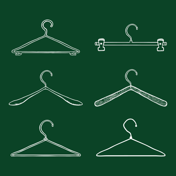 设置粉笔素描服装肩挂图片下载