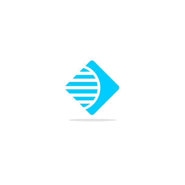 方形线条抽象商业logo图片下载