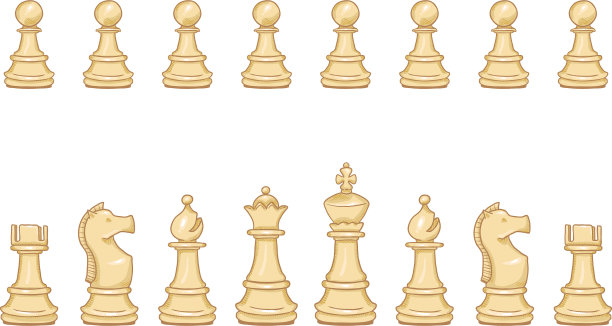 设置卡通白色棋子图片下载