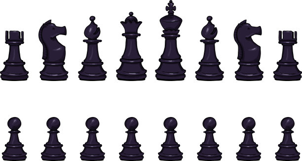 设置卡通黑色棋子图片下载