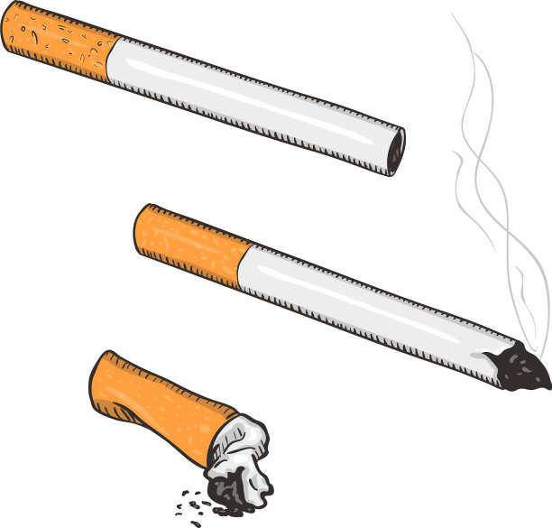 卡通香烟带过滤嘴图片下载