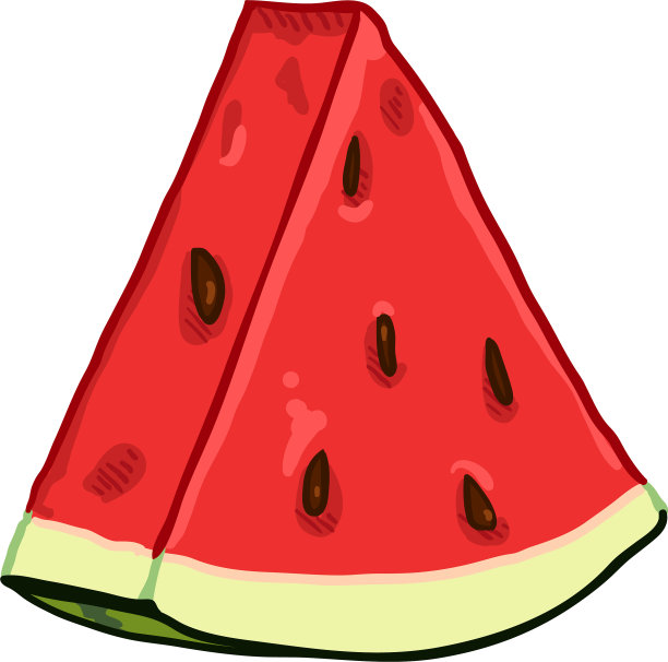 卡通一块西瓜图片下载