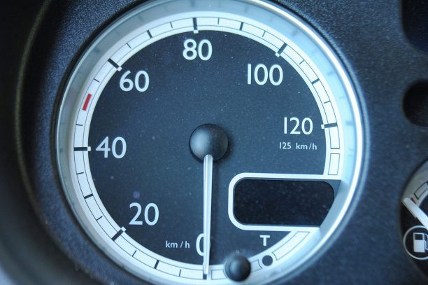 汽车速度表特写照片图片下载