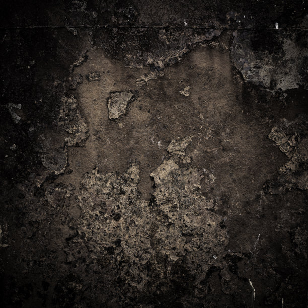 粗糙的棕色金属板，风化的像地图一样的图案图片下载