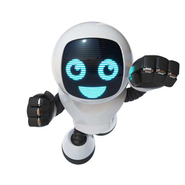 小机器人飞行3d渲染图片下载