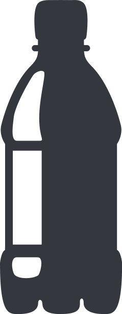 黑色塑料瓶图标图片下载