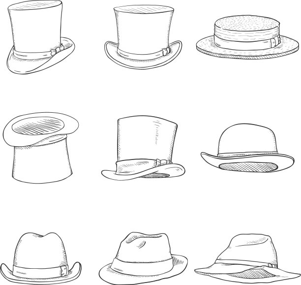 设置不同的男士帽子图片下载