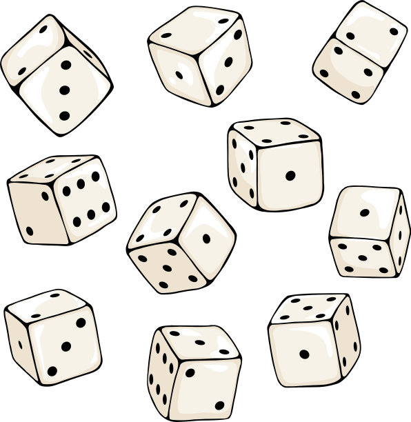 集卡通骰子图片下载