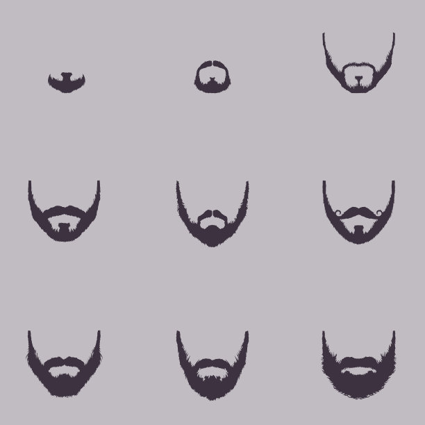 设置胡子轮廓图片下载