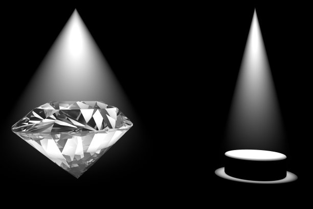 3D钻石和空库存照片图片下载