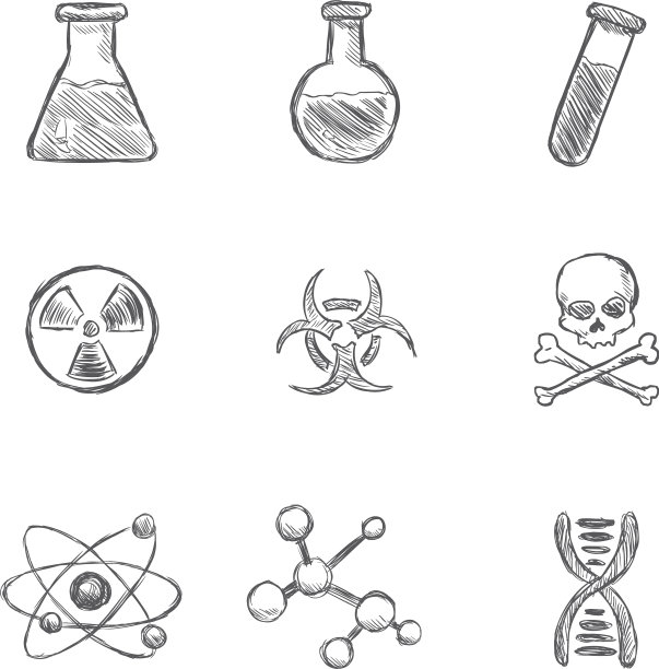 化学图标素描合集图片下载