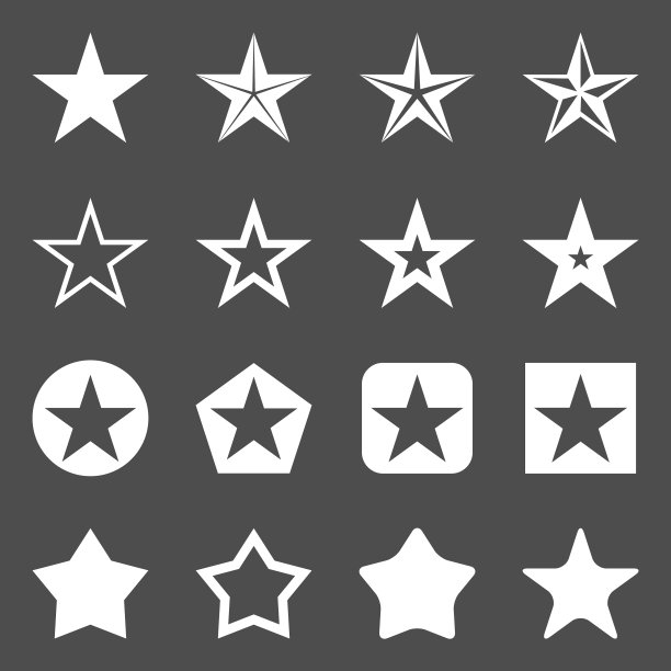 星星图标合集图片下载