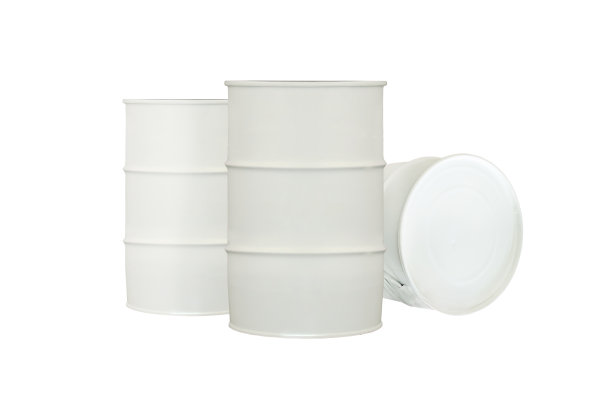 白色桶孤立的白色图片下载