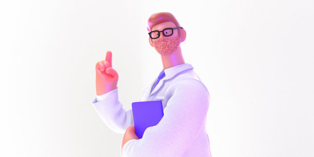 3D卡通人物医生图片下载