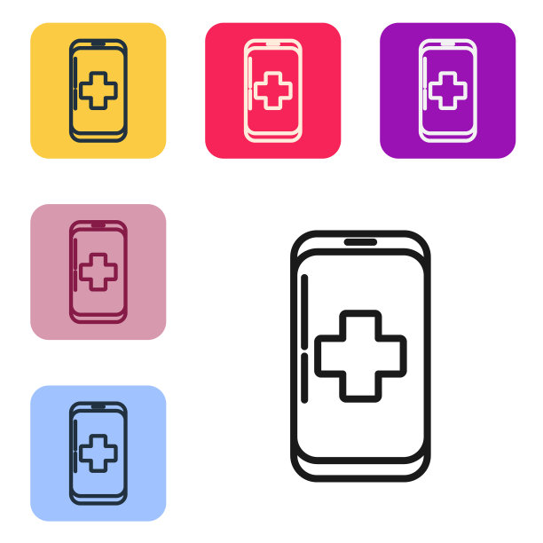 黑线紧急呼叫医院图片下载