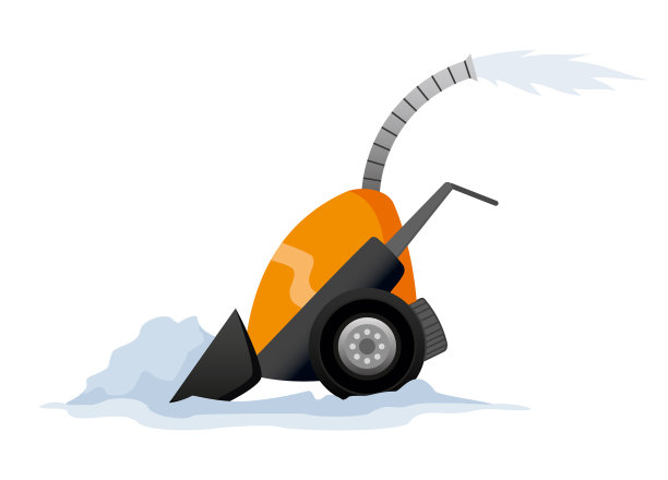 设备清理积雪的道路图片下载