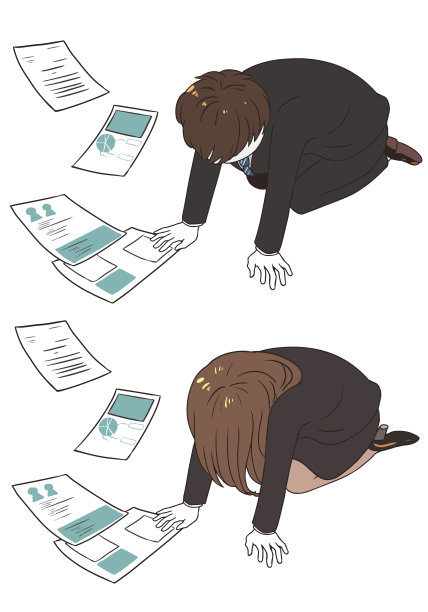 乱放文件的办公室职员图片下载