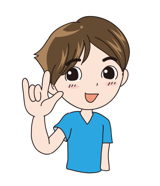 国际手语-我爱你(男人)图片下载