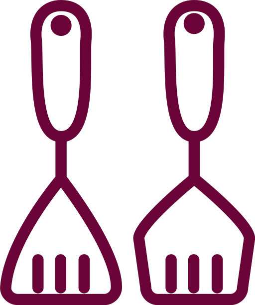 孤立抹刀线条风格图标设计图片下载