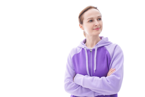 一个穿着皮大衣的女人的肖像图片下载