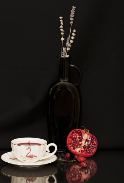 静物与一杯茶。图片下载
