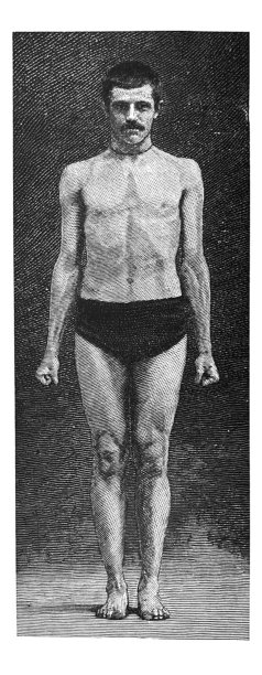 体育运动-正面视图的肌肉男子图片下载